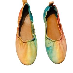 Jasper & Jeera Anthropologie Women's Watercolor Slip-on Flats Sz-10